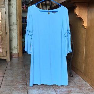 Blue knee length dress